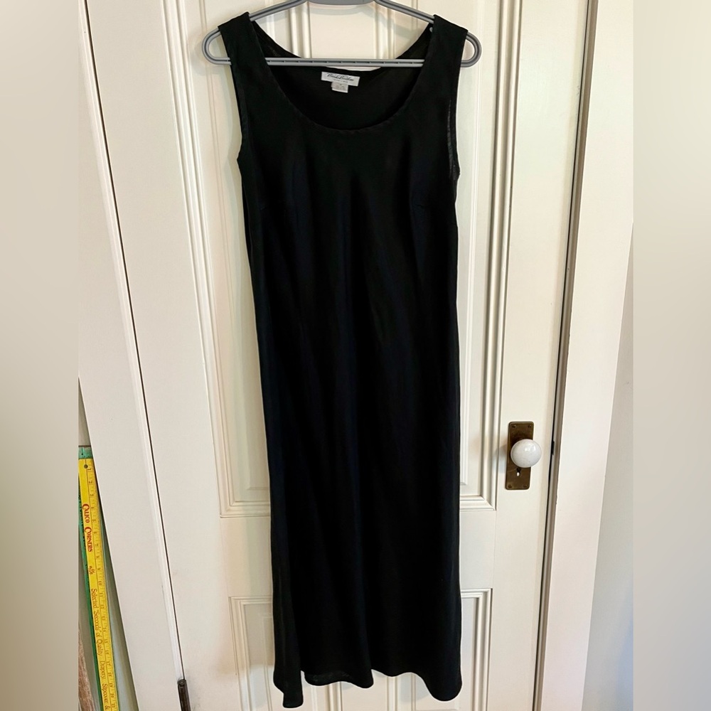 Brooks Brothers Black Sleeveless Maxi Dress